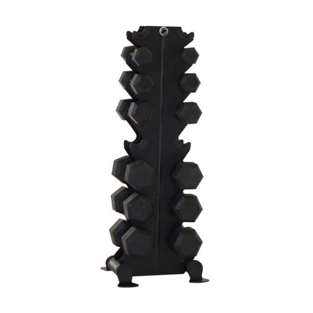 Hex Rubber Dumbbells (2.5kg to 20kg) Set