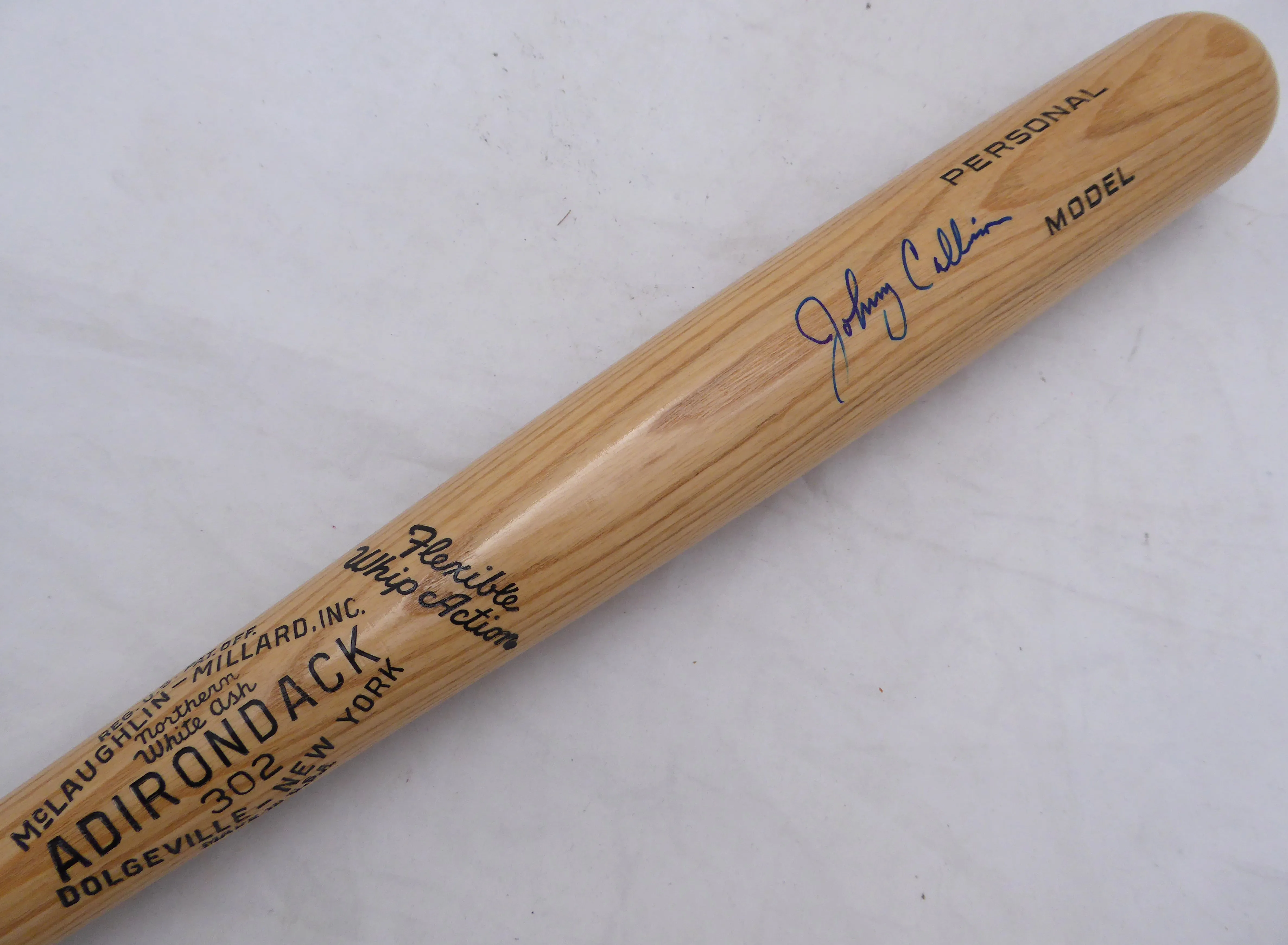 Johnny Callison Autographed Adirondack Bat Philadelphia Phillies JSA #AK80228