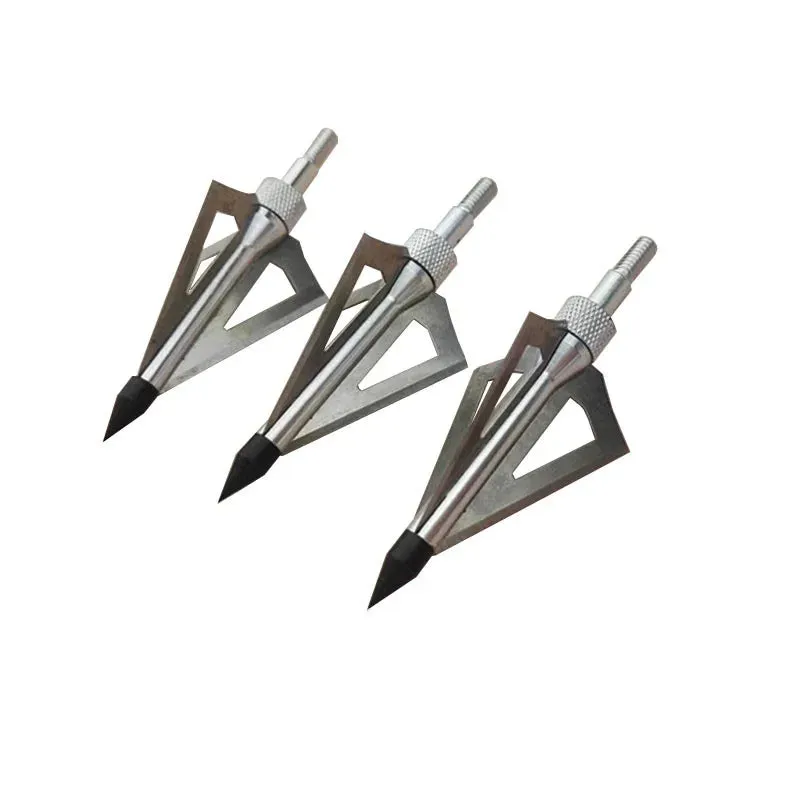 JX211 100 Grain Archery Arrowhead 3 Blade Shape Broadheads for Bow and Crossbow Shooting Accessories