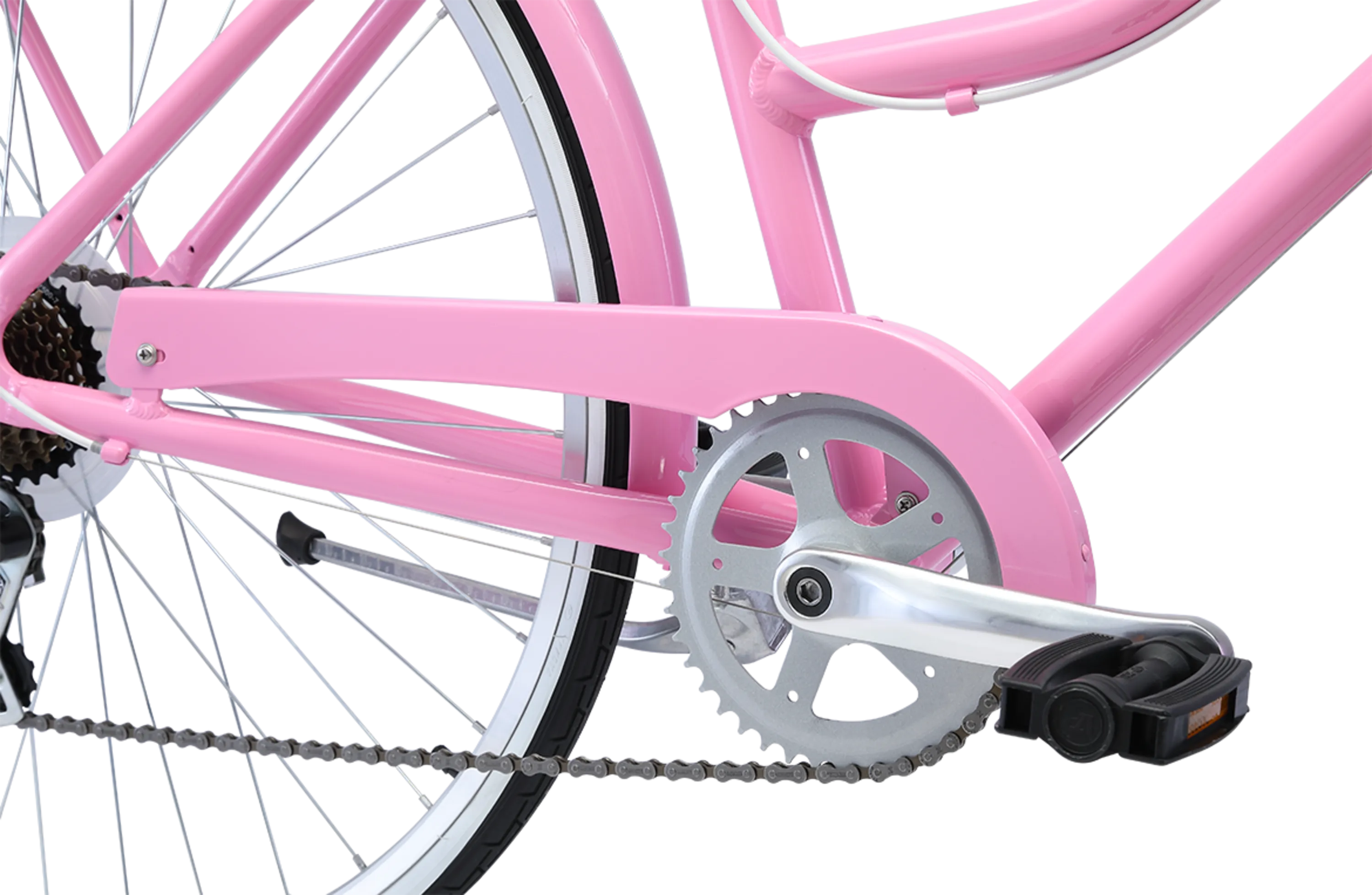 Ladies Classic Plus Vintage Bike Pink