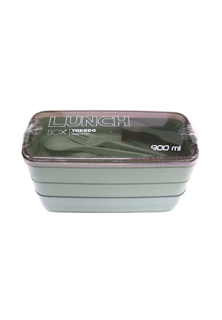 Landmark 3-Layer Lunch Box with Fork and Spoon