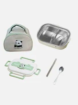 Little Surprise Box Medium Stainless Steel Lunch Box /Tiffin With  Lunch Bag For Kids