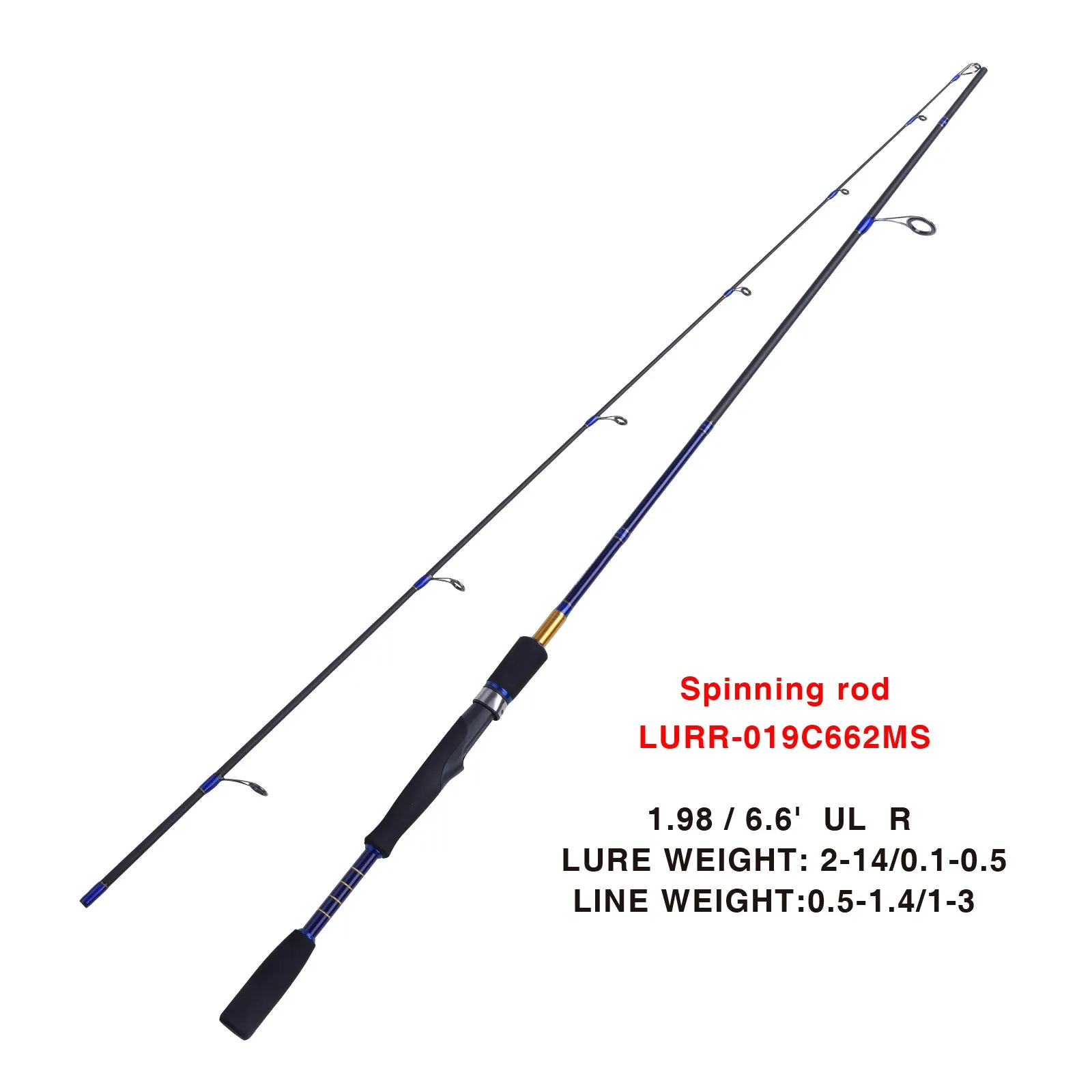 Nueltin 019c 6.6'/7' Carbon Casting Rod Spinning Rod Lure Fishing Rod