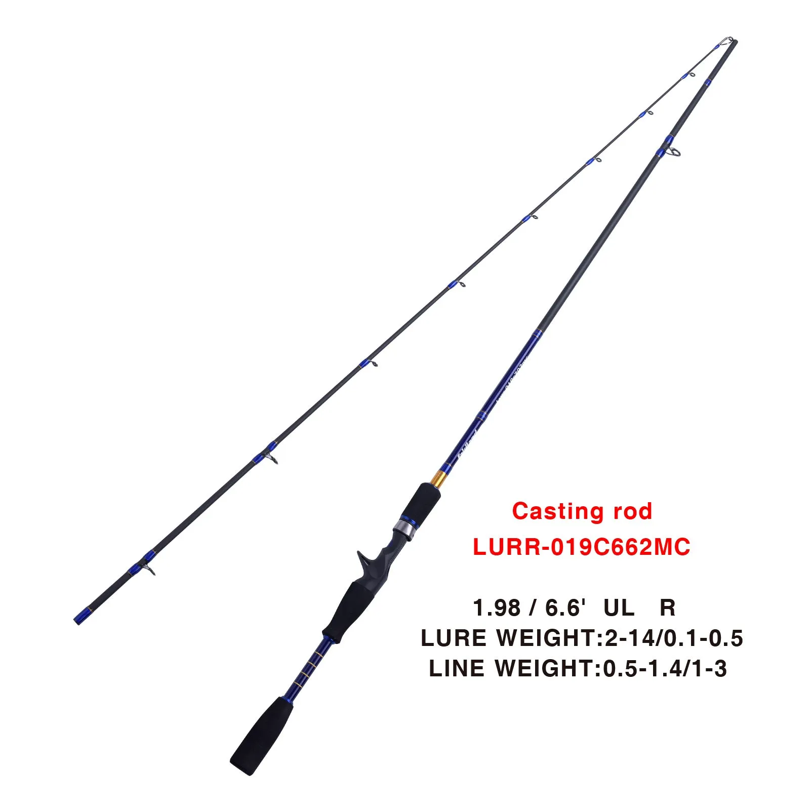 Nueltin 019c 6.6'/7' Carbon Casting Rod Spinning Rod Lure Fishing Rod