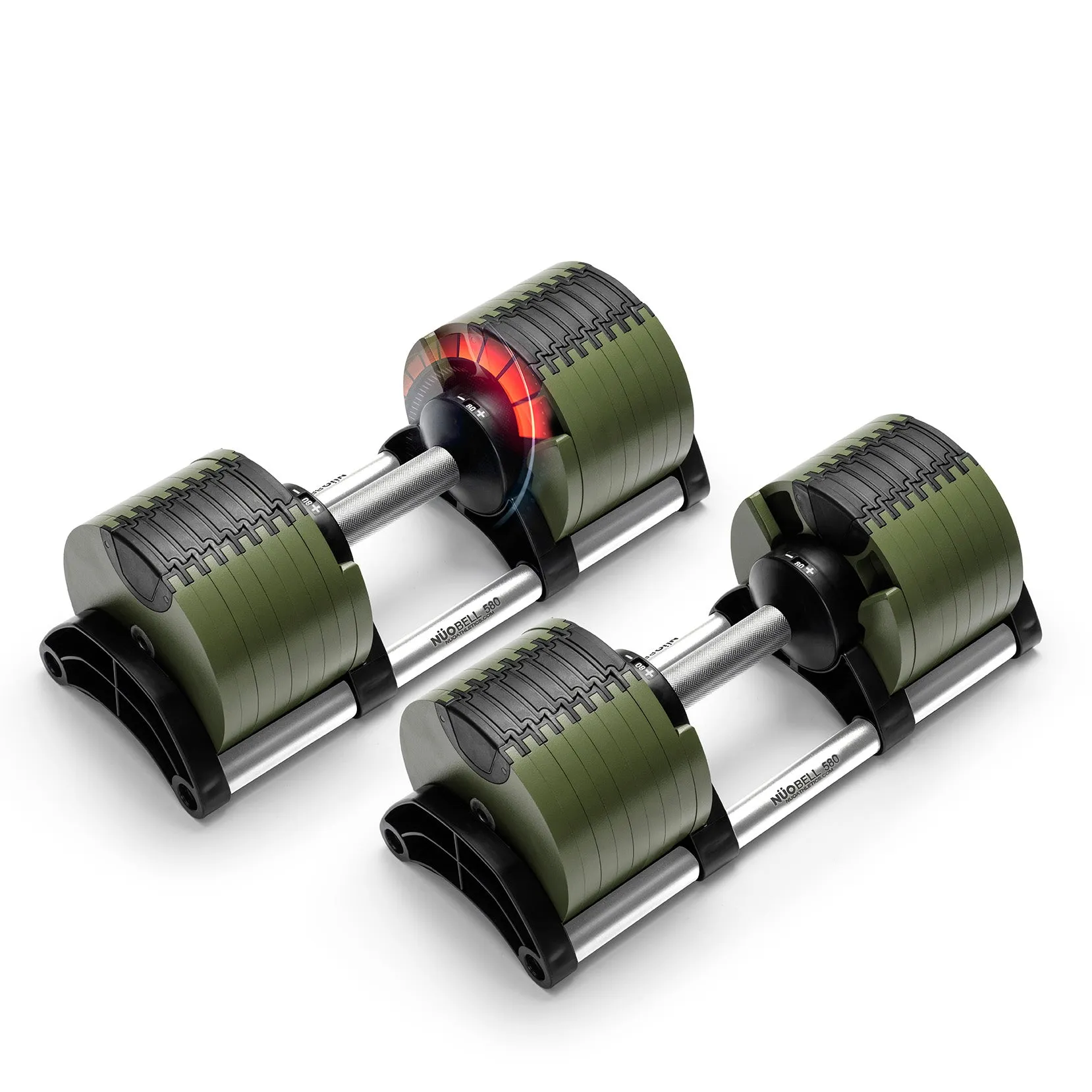 NUOBELL Adjustable Dumbbell Set 5-80 lbs with a Complimentary 3-Year Extended Warranty ($49.99 value)