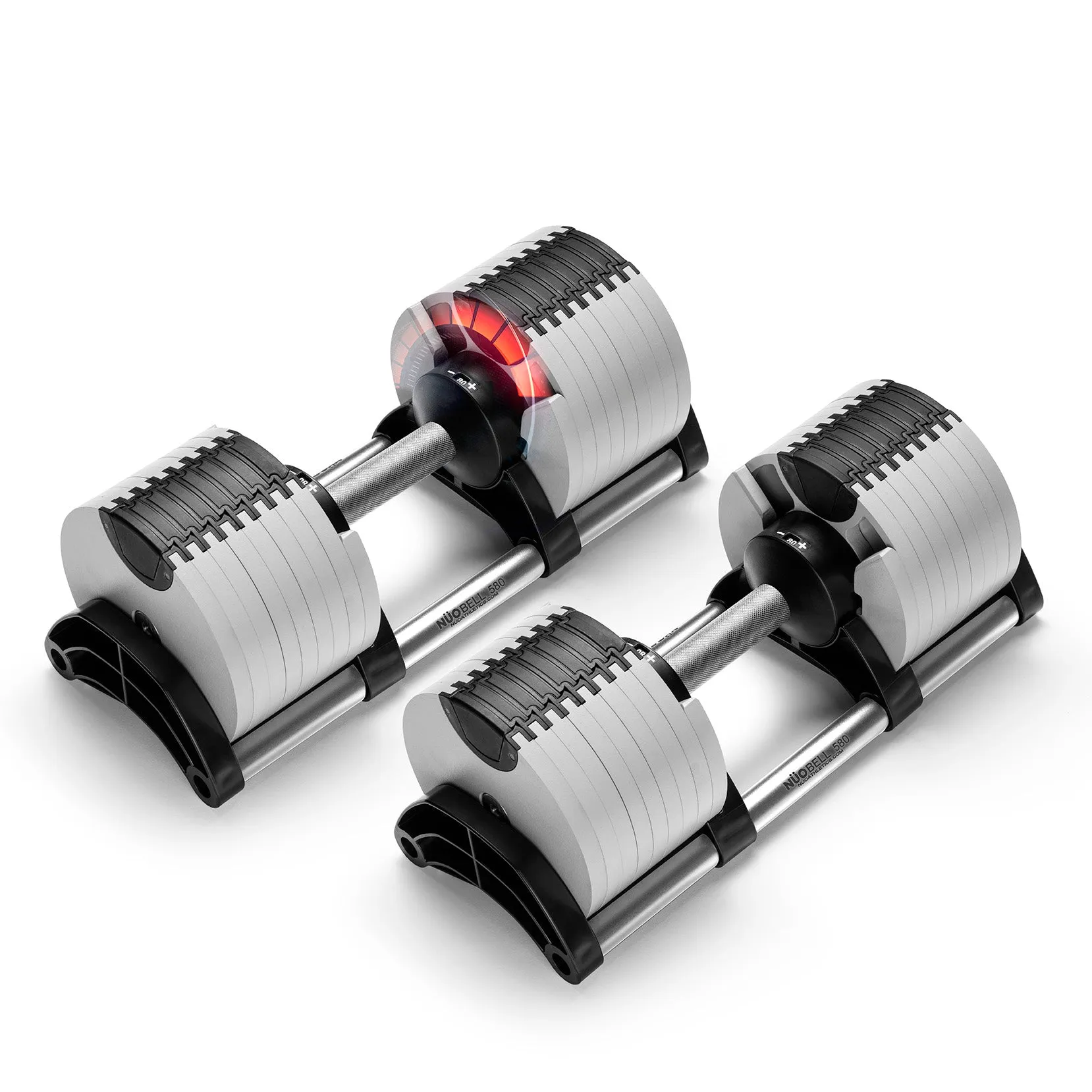 NUOBELL Adjustable Dumbbell Set 5-80 lbs with a Complimentary 3-Year Extended Warranty ($49.99 value)