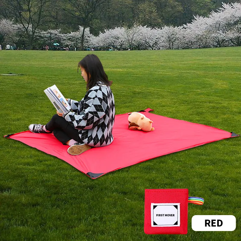 Portable Pocket Camping Mat Folding Camping Mattress Baby Climb Outdoor Ultra-thin Waterproof Beach Mat Picnic Blanket