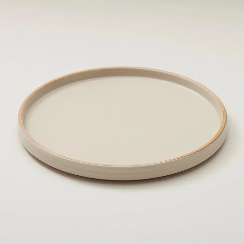 Ridged Dinner Plate (Set Of 4) - IVORY