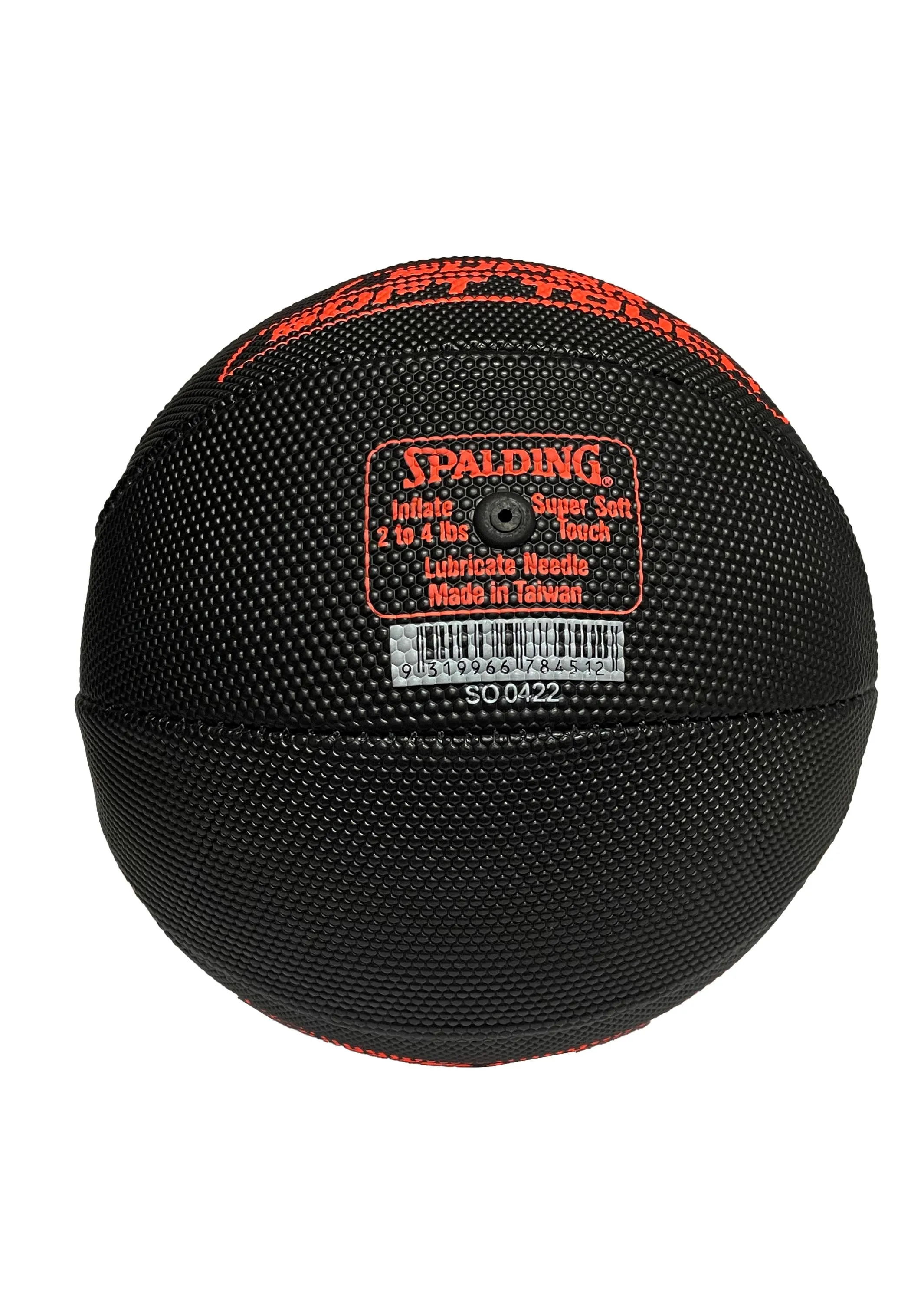 Spalding Super Soft Touch Basketball Size 3 <br> Black/Orange SO 0422