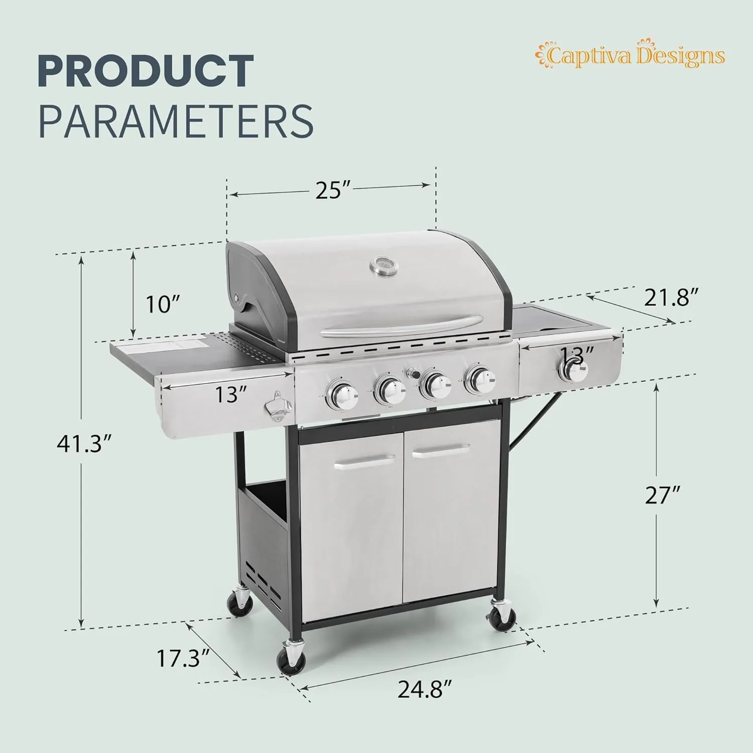 Stainless Steel Grill for Outdoor Cooking