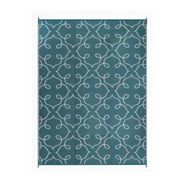 Syracuse Sea Green Floral Pattern Foldable Waterproof Large Camping Mat - 270x360 CM