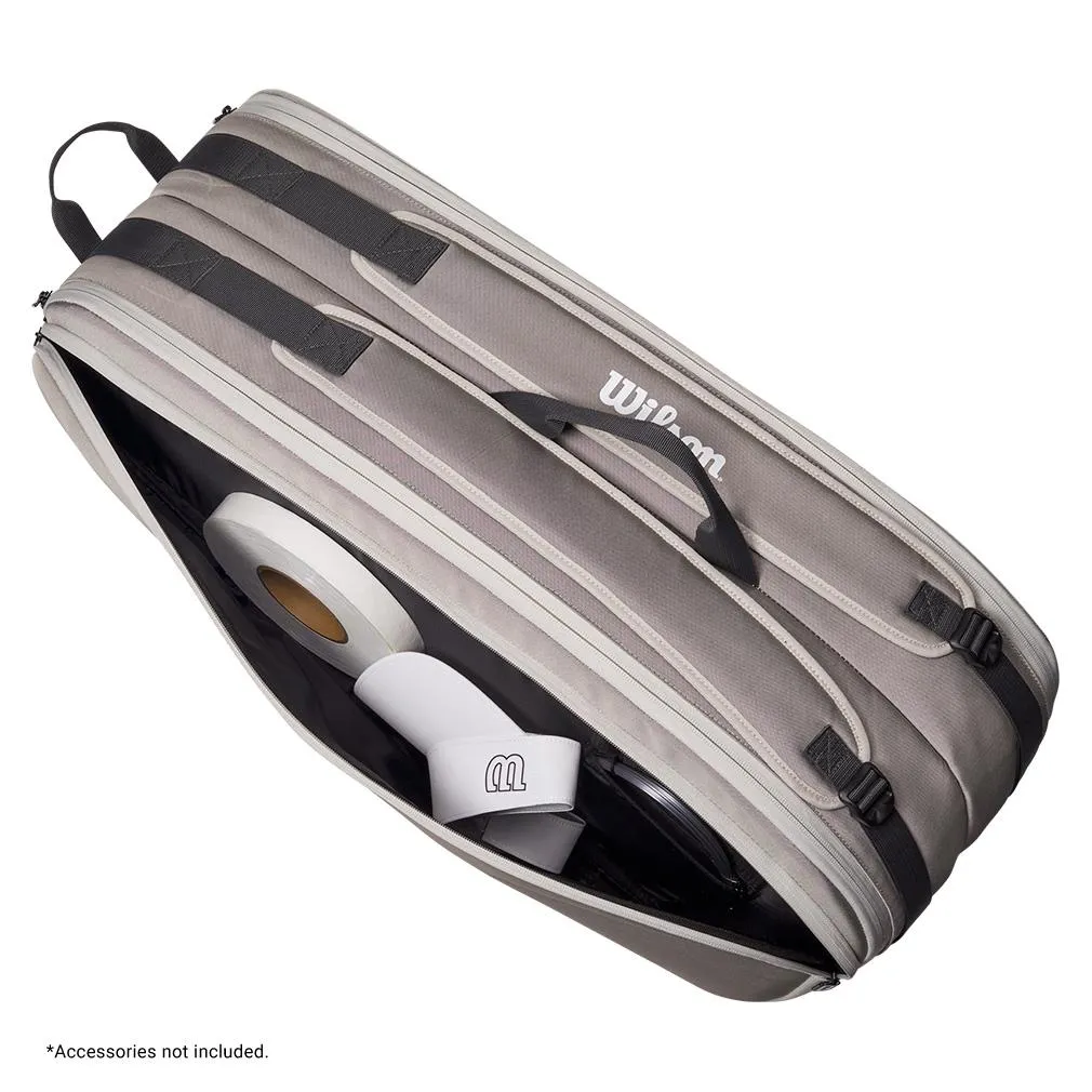 Tour 6 Pack Tennis Racquet Bag Stone