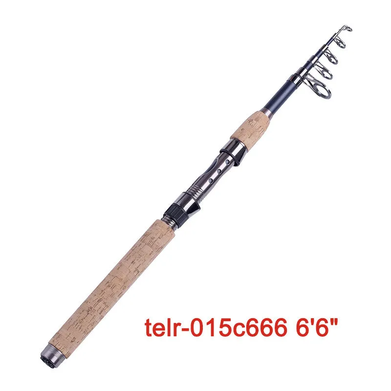 US fairiland THELON 36T Carbon Telescopic Fishing Rod w/ Metal Reel Seat