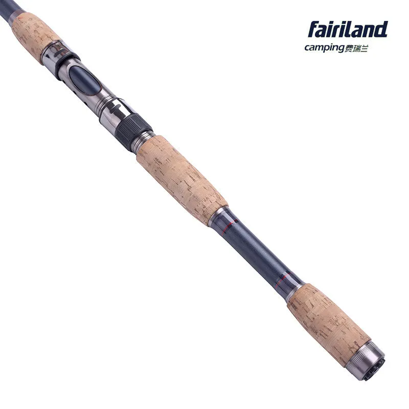 US fairiland THELON 36T Carbon Telescopic Fishing Rod w/ Metal Reel Seat