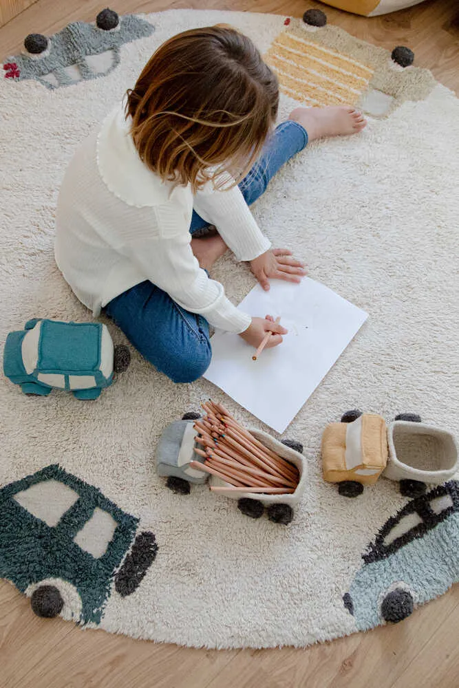 WASHABLE ROUND RUG WHEELS