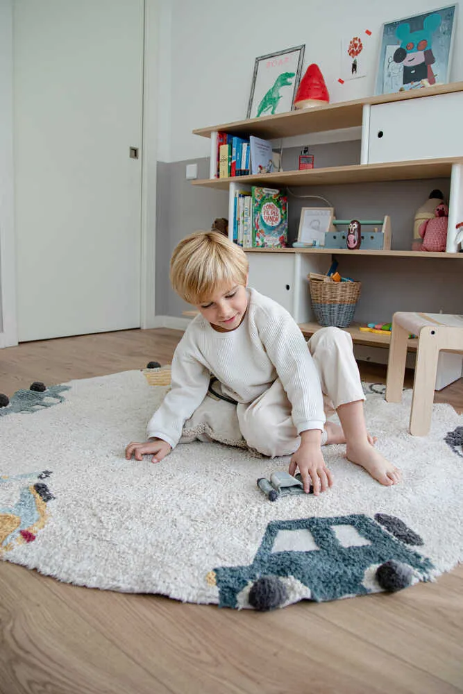 WASHABLE ROUND RUG WHEELS