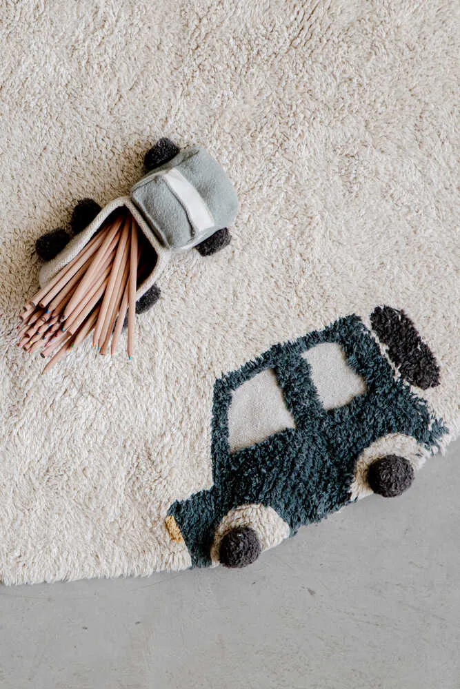 WASHABLE ROUND RUG WHEELS